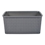 GAVETA ORGANIZADORA CON ASAS 28 X 19 X 13 CM PLÁSTICO GRIS