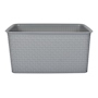 GAVETA ORGANIZADORA CON ASAS 39.5 X 26.8 X 19.2 CM PLÁSTICO GRIS