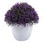PLANTA ARTIFICIAL DECORATIVA CON MACETA BLANCA
