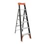ESCALERA CROSS STEP 2 EN 1 DE FIBRA DE VIDRIO 161 CM CON 5 PELDAÑOS