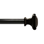 SET DE CORTINERO AJUSTABLE SIMPLE 5/8 pulg. DE 121 A 213 CM ESTILO CUADRADO COLOR BRONCE
