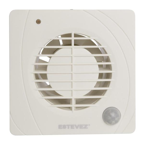 EXTRACTOR DE AIRE DE 4" CON SENSOR DE MOVIMIENTO BLANCO