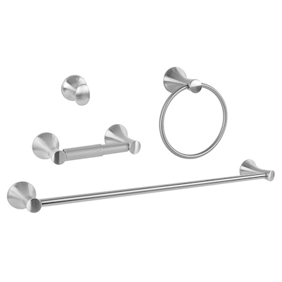 JUEGO DE ACCESORIOS MANILA PARA BAÑO DE ZINC 4 PIEZAS