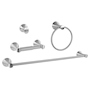 JUEGO DE ACCESORIOS MANILA PARA BAÑO DE ZINC 4 PIEZAS