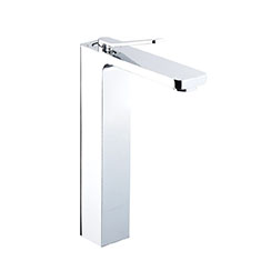 LLAVE SIENA MONOMANDO ALTA PARA LAVABO DE BAÑO 29.8 CM CROMO PULIDO