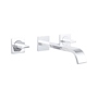 LLAVE PARA LAVABO DUOMANDO CROMO A PARED CONTROL PRECISO DE AGUA