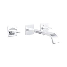 LLAVE PARA LAVABO DUOMANDO CROMO A PARED CONTROL PRECISO DE AGUA