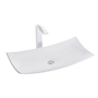 LAVABO PARA BAÑO DE SOBREPONER BLANCO RECTANGULAR 68 X 33.5 CM RIO