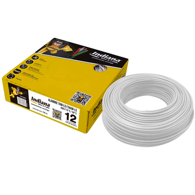 CABLE ELÉCTRICO THW-LS CALIBRE 12 AWG BLANCO DE 100M DESLIZABLE