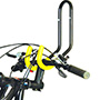 GANCHO DOBLE PARA BICICLETA NEGRO 29X11X25 CM
