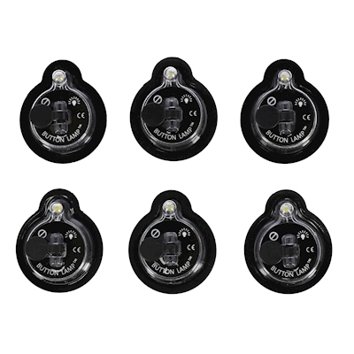 LÁMPARA LED ADHESIVA 3.7 X 3.2 X 1.5 CM 6 PIEZAS