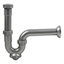 TRAMPA CON REGISTRO PARA LAVABO O FREGADERO DE POLIPROPILENO 30.2 X 32 CM GRIS CLARO