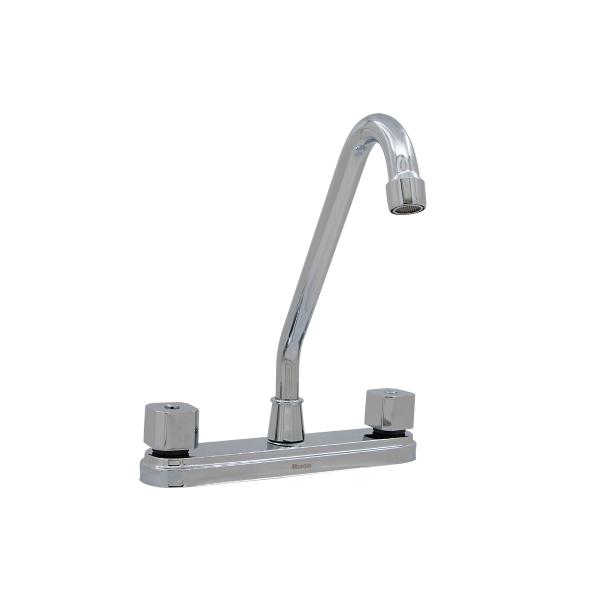LLAVE PARA FREGADERO DUOMANDO CROMO CUELLO ALTO 8" CON GIRO 360 GRADOS GRADOS