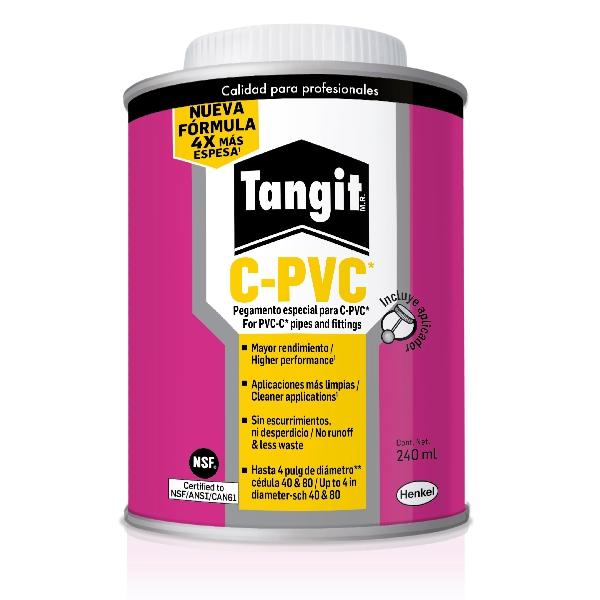 CEMENTO PARA TUBERÍA CPVC 240ML SELLADO RESISTENTE TRANSPARENTE