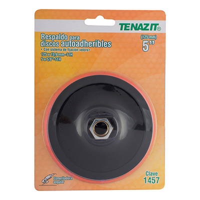 RESPALDO PARA DISCO DE LIJA DE 5" ROJO