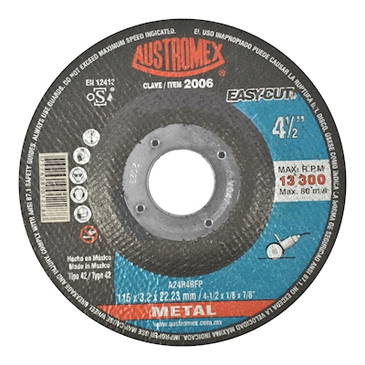 DISCO DE CORTE PARA METAL 4-1/2 PULGADAS