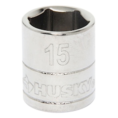 DADO HEXAGONAL 15 MM CUADRO 3/8" ACERO