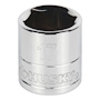 DADO HEXAGONAL 17 MM CUADRO 3/8" ACERO FORJADO
