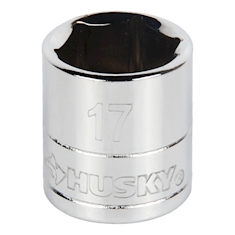 DADO HEXAGONAL 17 MM CUADRO 3/8" ACERO FORJADO