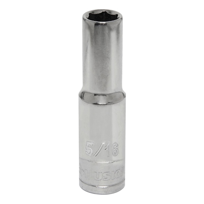DADO HEXAGONAL PROFUNDO 5/16" CUADRO 3/8" ACERO FORJADO