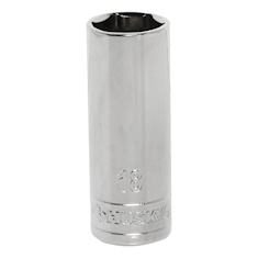 DADO HEXAGONAL PROFUNDO 18 MM CUADRO 3/8" ACERO