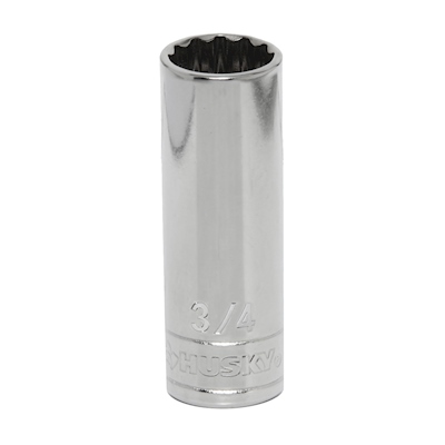 DADO PROFUNDO 3/4" CUADRO 1/2" 12 PUNTOS SAE ACERO FORJADO