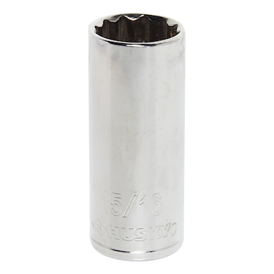 DADO PROFUNDO 15/16" CUADRO 1/2" ACERO 12 PUNTAS