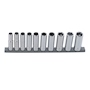 JUEGO DE DADOS PROFUNDOS METRICOS 10 PIEZAS CUADRO 3/8" ACERO
