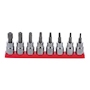 TORX TIP SOCKET SET 8 PIECES 3/8" DRIVE HEAT-TREATED STEEL