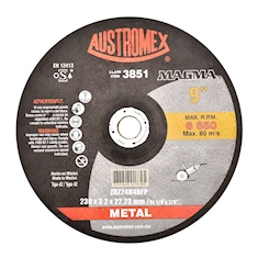 DISCO DE CORTE METAL PARA ESMERILADORA 9"