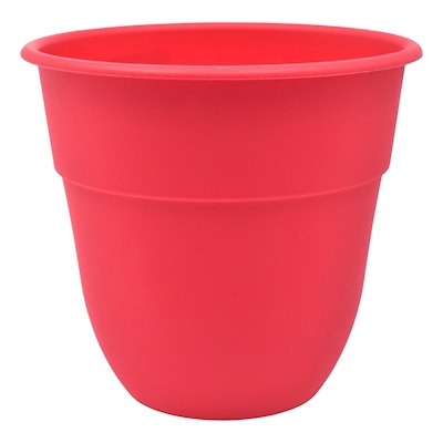 MACETA PLÁSTICO ROJA 6
