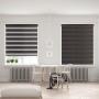 PERSIANA CHOCOLATE SEMI-CASSETTE ZEBRA DUO 100X180CM