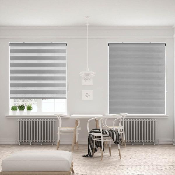 PERSIANA GRIS SEMI-CASSETTE ZEBRA DUO 100X180CM