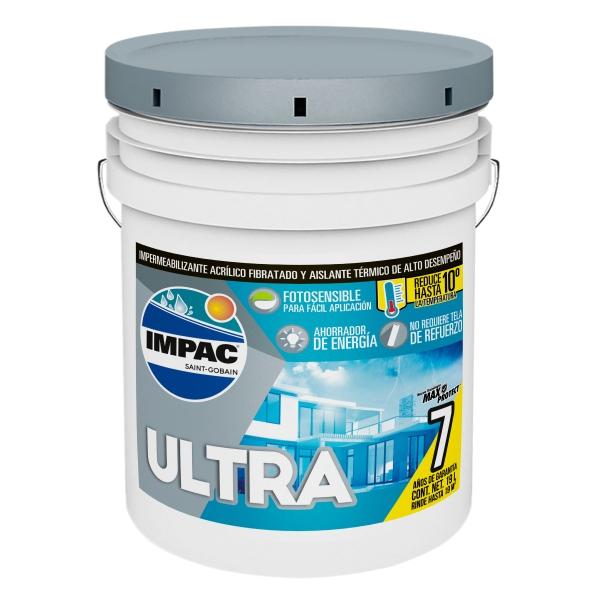 IMPERMEABILIZANTE ACRÍLICO FOTOSENSIBLE IMPAC ULTRA 7 AÑOS TERRACOTA 19 L