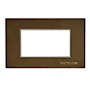 PLACA DE PARED DE 3 MÓDULOS CAFÉ CHOCOLATE