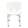 SILLA PARA DUCHA AJUSTABLE DE 87.6 CM MATE