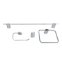 JUEGO DE ACCESORIOS PARA BAÑO PLATA GLACIER BAY 4 PIEZAS