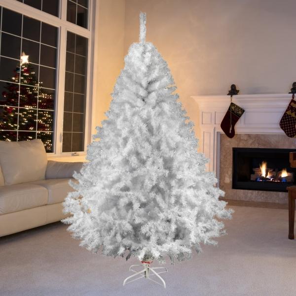 ÁRBOL NAVIDEÑO CANADIENSE 2.20 M CON 1104 RAMAS BLANCO