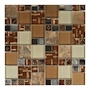MALLA CARNAVAL BROWN TIPO MOSAICO 30 X 30 CM VIDRIO 1 PIEZA