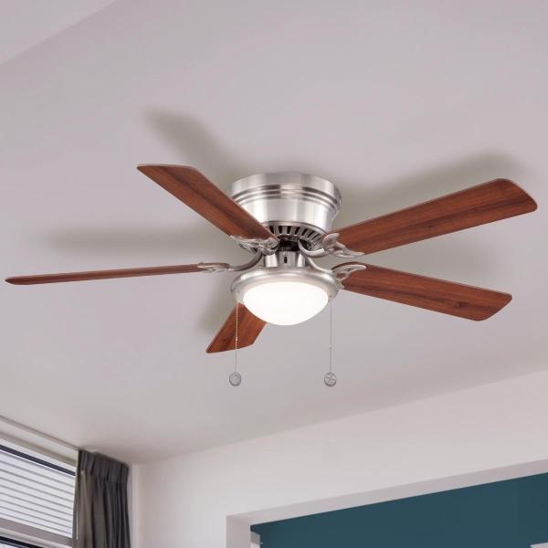 VENTILADOR DE TECHO HUGGER II 52" PARA INTERIOR NIQUEL