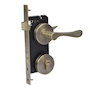 CERRADURA EMBUTIR BRONX CERROJO DOBLE PLATA OBS