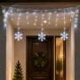 LUCES NAVIDEÑAS 5 COPOS LED BLANCO 3.29 M 70 LUCES