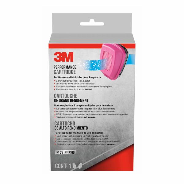 CARTUCHOS DE REPUESTO PARA EL RESPIRADOR DOMÉSTICO MULTIUSOS 1 PAR 3M
