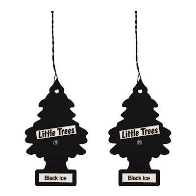 AROMATIZANTE BLACK ICE NEGRO LITTLE TREES 2 PIEZAS