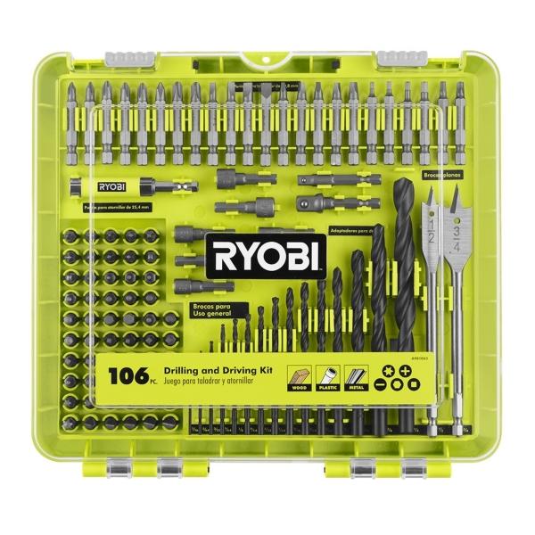 KIT PARA TALADRAR Y ATORNILLAR DE 106 PIEZAS