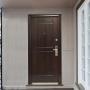 PUERTA EXTERIOR DE SEGURIDAD 16 PASADORES 96 X 213 CM IZQUIERDA NOGAL