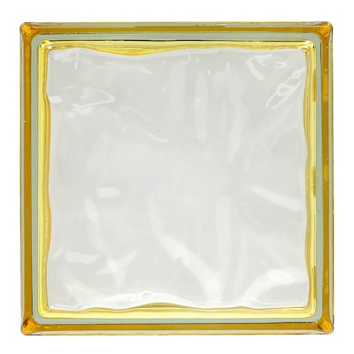 VIDRIO BLOCK AMARILLO MIEL 30 X 30 X 10 CM INDEX