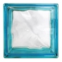 VIDRIO BLOCK AZUL CARIBE 19 X 19 X 8 CM INDEX