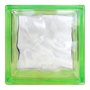 VIDRIO BLOCK VERDE NEÓN 19 X 19 X 8 CM INDEX