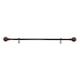 CORTINERO AJUSTABLE DE 122 A 224 CM CAFÉ